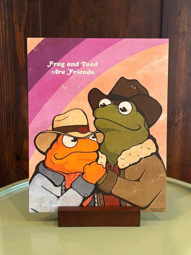 Rana y Sapo // Impresión 8x10 para venta al por mayor de Cromulent Creative