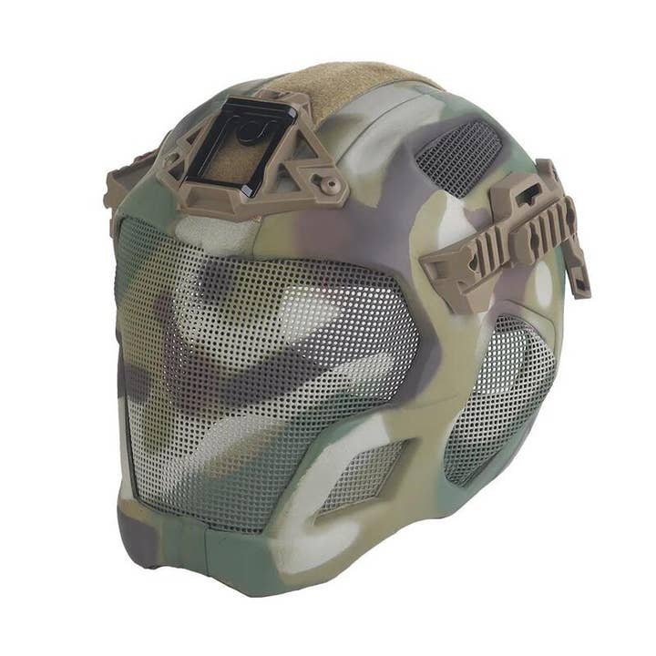 Casque tactique léger en EVA pour la chasse, l'airsoft, etc. Masque en maille d'acier inclus, idéal pour le cosplay. pour la vente par American Smart