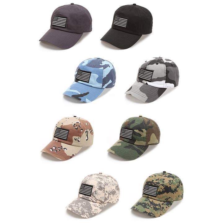 Tactical Operator USA Flag Cap - 6 Panel Design for wholesale by Fashion City