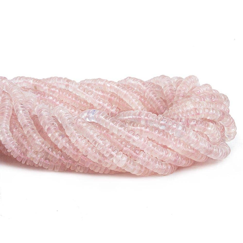 The Bead Traders - Venta al por mayor Cuentas - Cuentas Heishi Lisas de Cuarzo Rosa de 16 pulgadas 220 piezas1