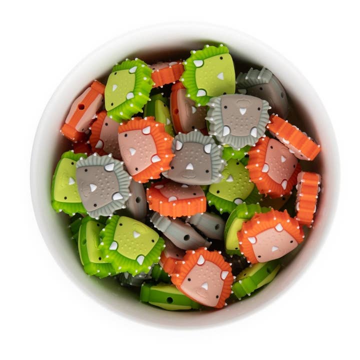 Cara & Co Silicone Craft Supply - Wholesale Beads - Dinosaur Silicone Focal Beads