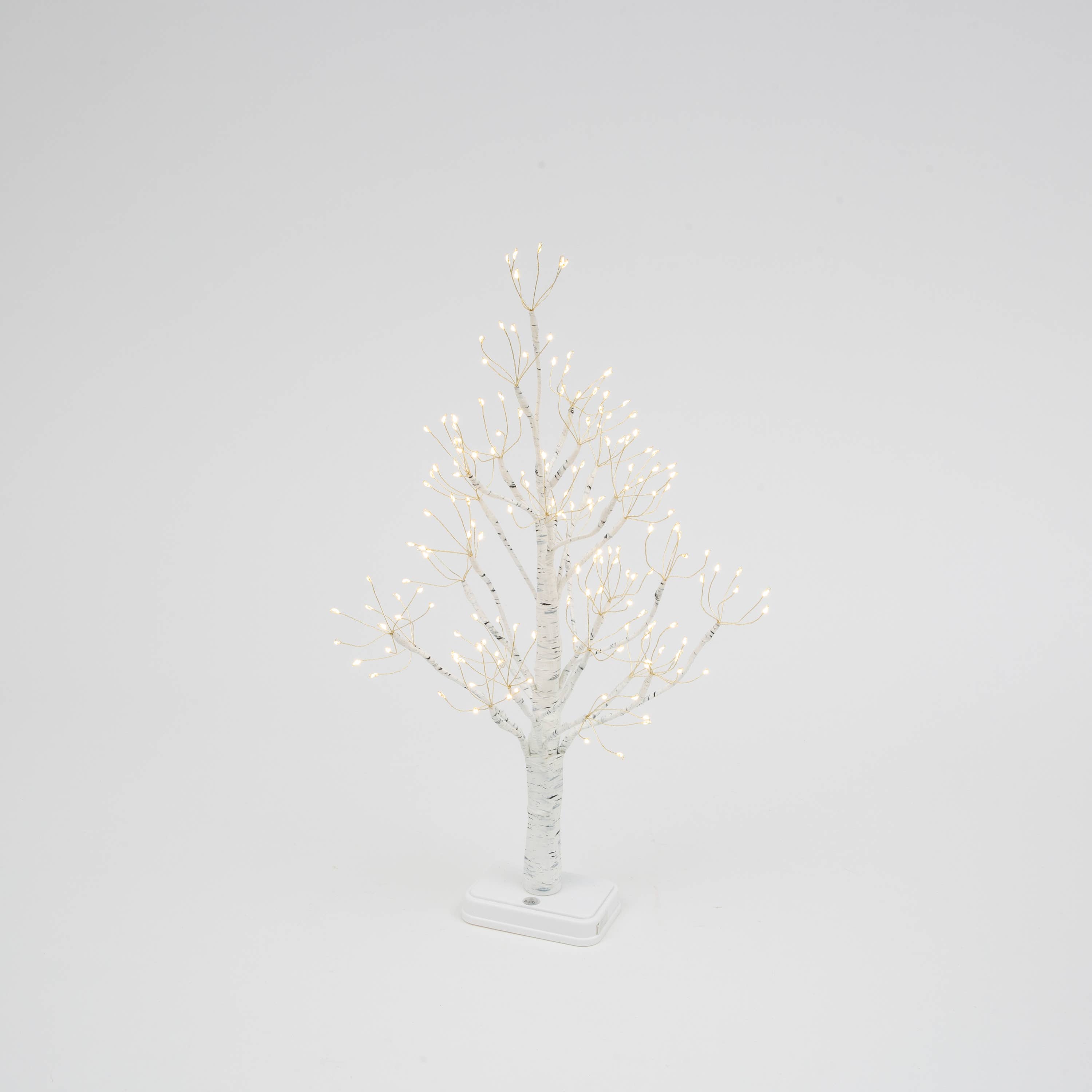 The Gerson Companies - Wholesale Christmas Decoration - Gerson Christmas 23.6"H B/O Lighted White Birch PVC Wrapped1