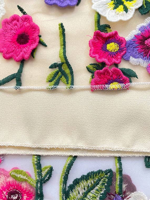 Multi Colored SK028Y Ethereal 3D Embroidered Fairy Skirt - Spring/Autumn for wholesale on Faire11