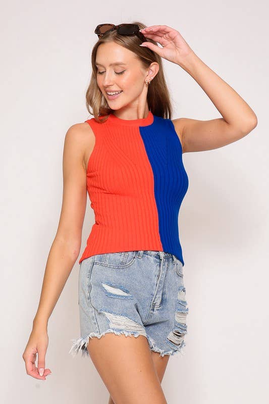 Vanilla Monkey - Wholesale Gebreide top - Dames - Game Day Trui met contrasterende geribbelde bovenkant7