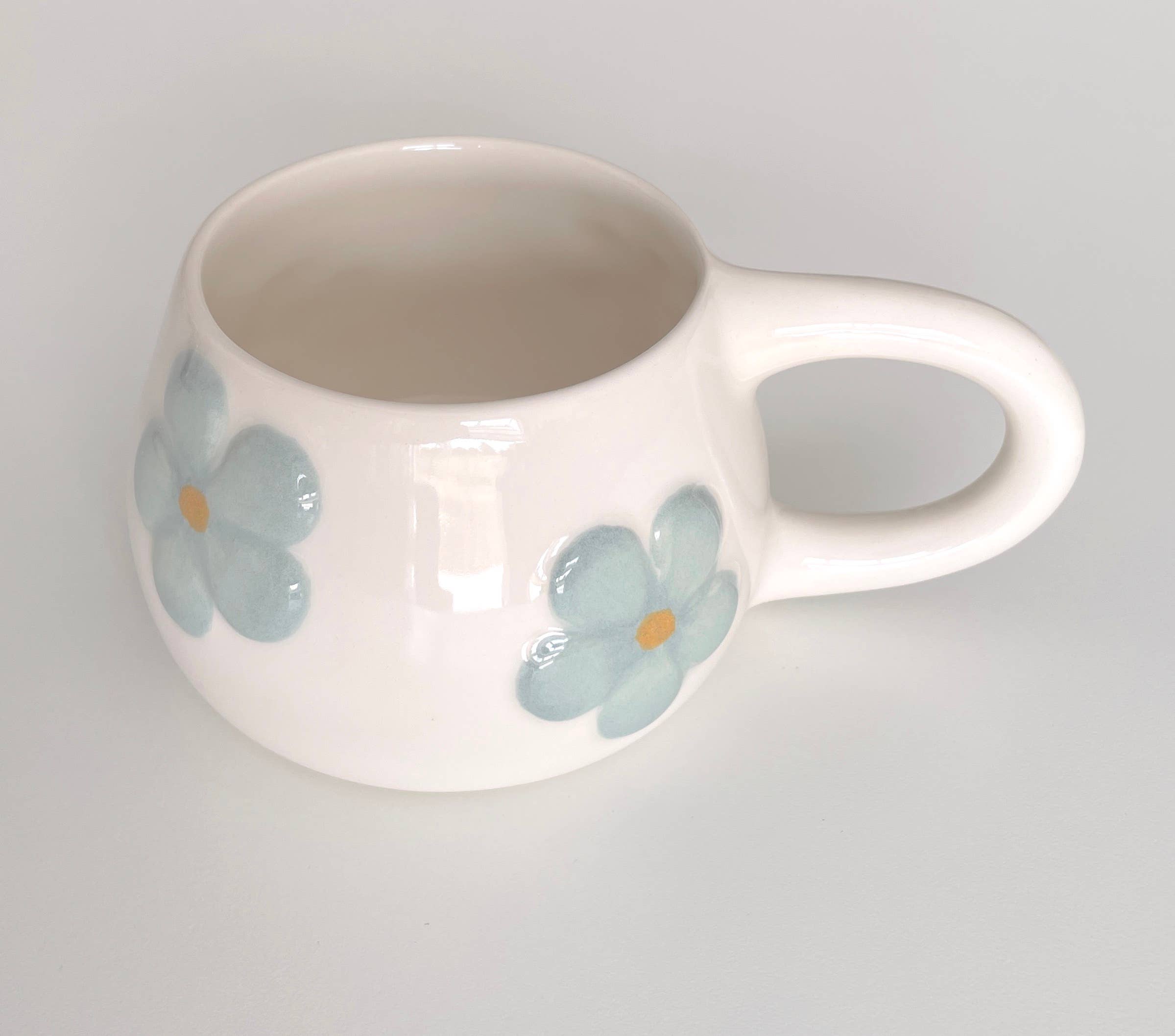 Pipa and Happy – Caneca por atacado – Caneca Blomma de Cerâmica Artesanal com Flores (300 ml)7