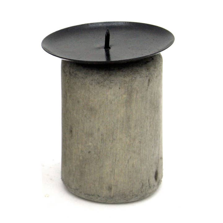 Small Driftwood Candle Holder for wholesale by Modern World by Contrast Inc.