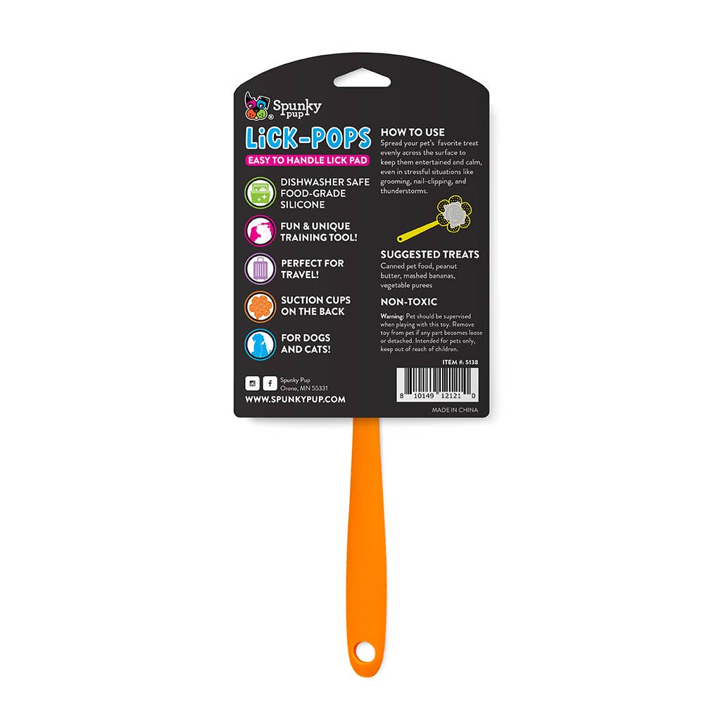 Spunky Pup - Vente Tapis de gamelle – chien - Lick Pops - Spatules à lécher pour chiens et chats8