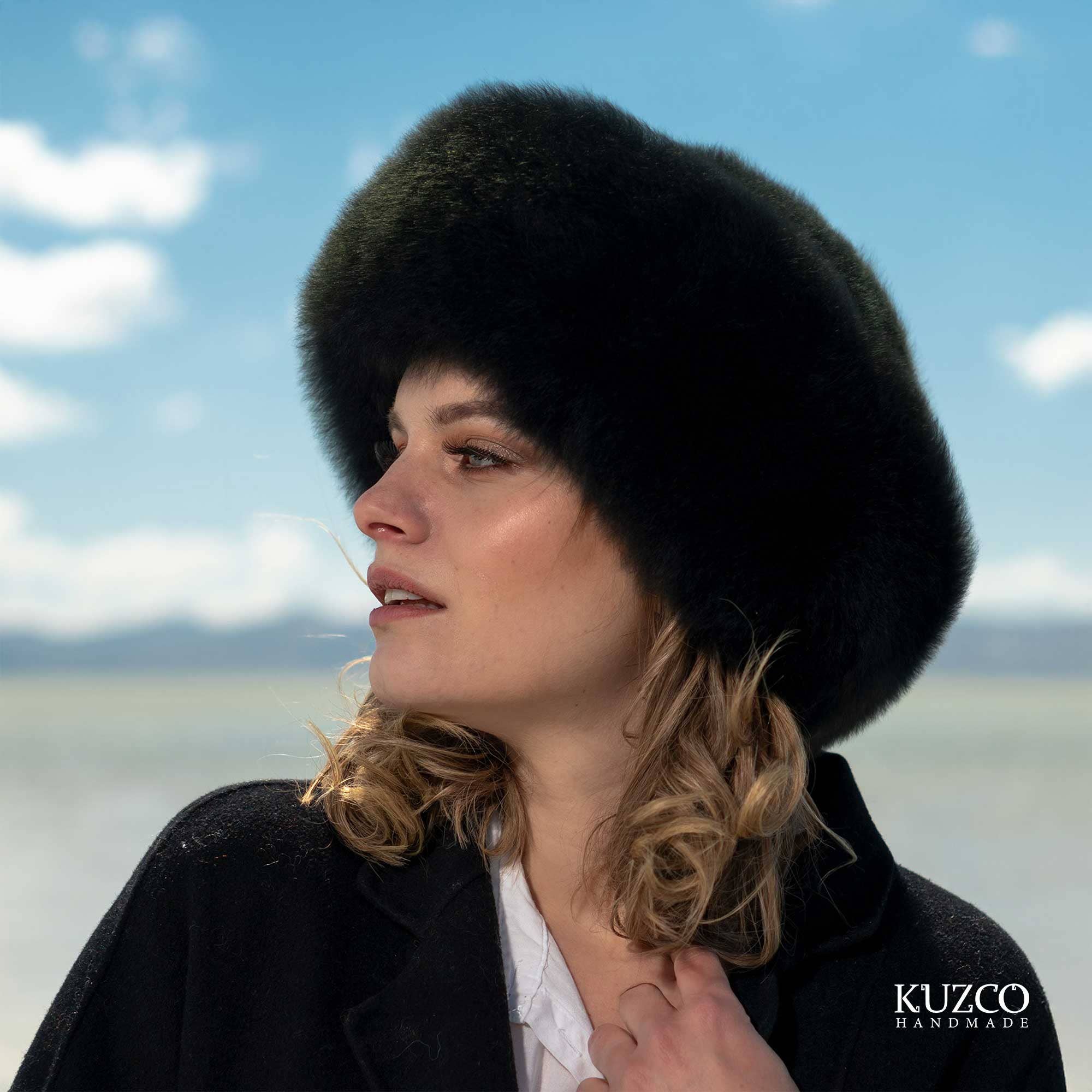 KuzcoHandmade - Wholesale Beanie - Women's - Beige Baby Alpaca Fur Hat, Handmade Luxury Hat, Alpaca cloth5
