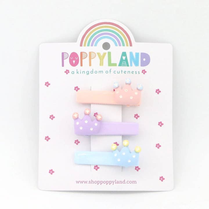 Pastel Crowns Hair Pins for wholesale by Poppyland