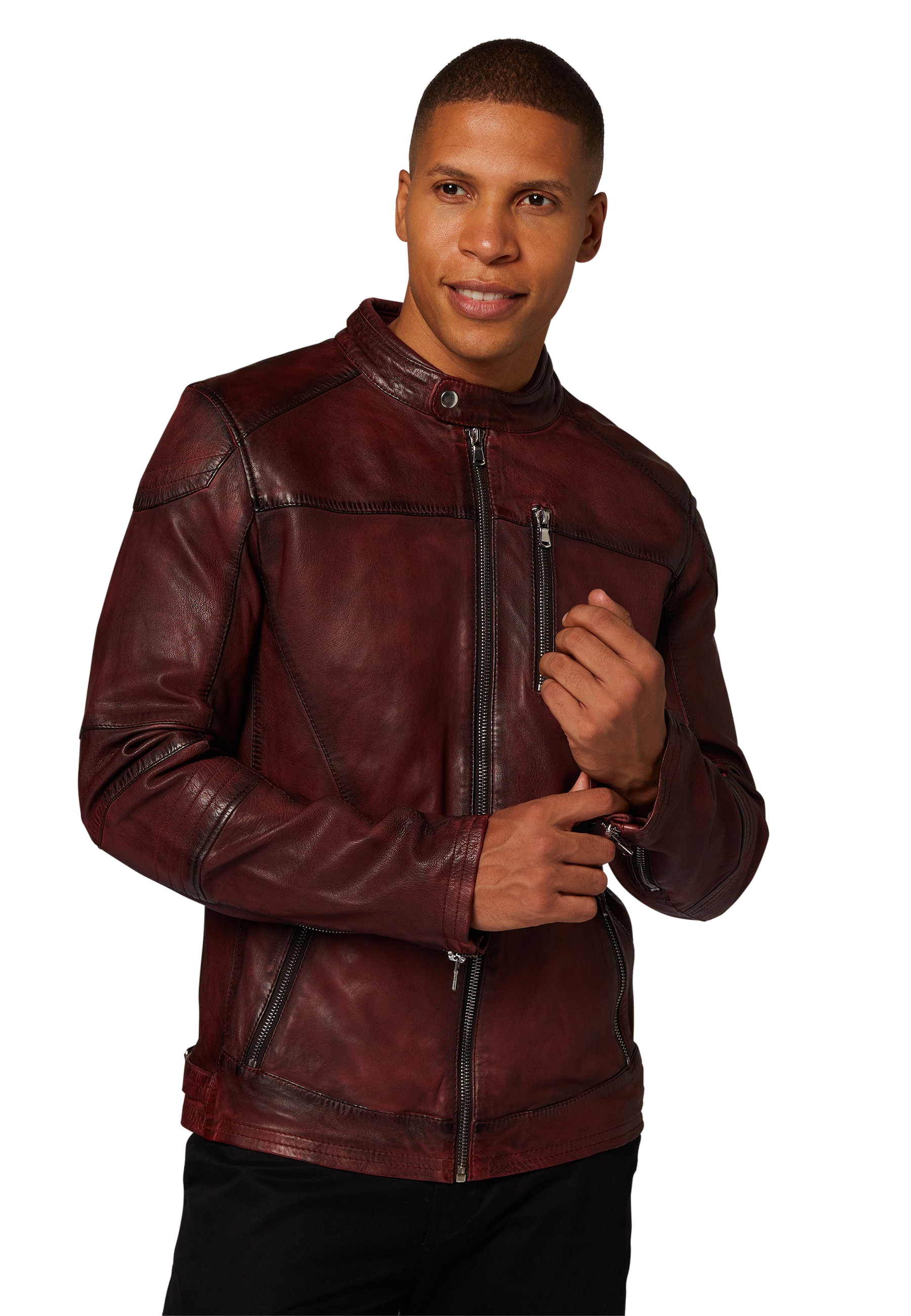 Ricano - Wholesale Leather Jacket - Men's - Josh men's leather jacket - premium lamb leather7
