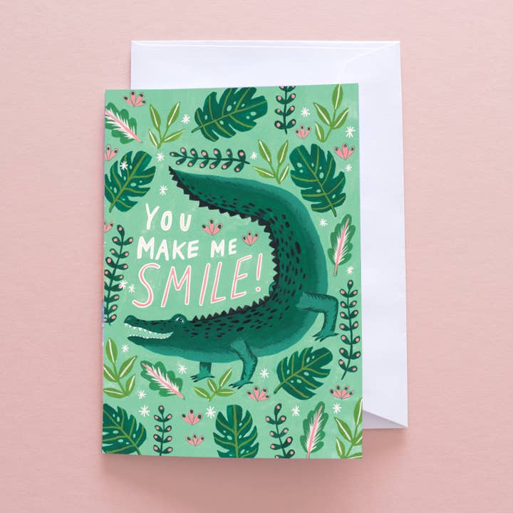You Make Me Smile Greetings Card for wholesale by Papio Press