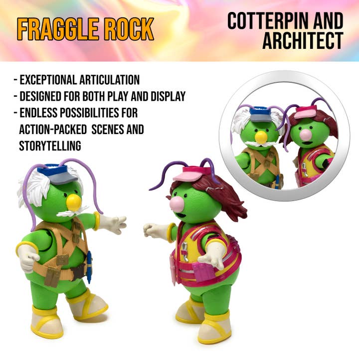 Boss Fight Studio Llc - Wholesale Figurine Toy - Kids - Fraggle Rock Action Figure: Doozer 2-pack5