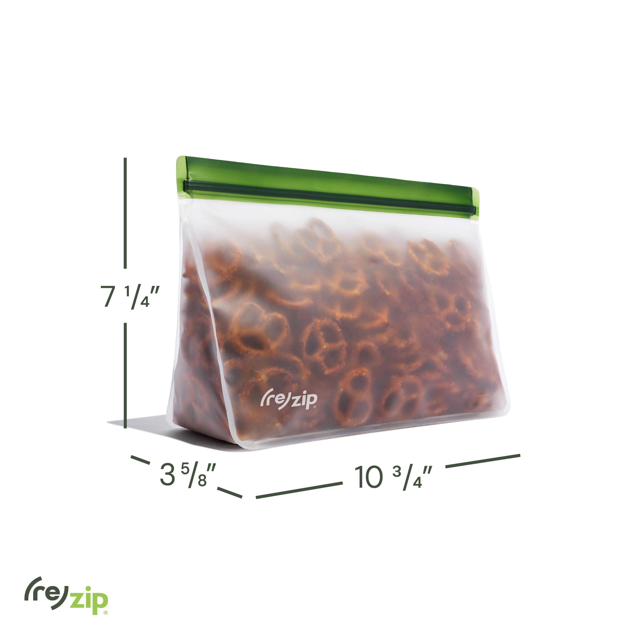 Rezip Co. - Wholesale Food Storage Wrap/Bag - Reusable Stand-Up Half Gallon Storage Bags9