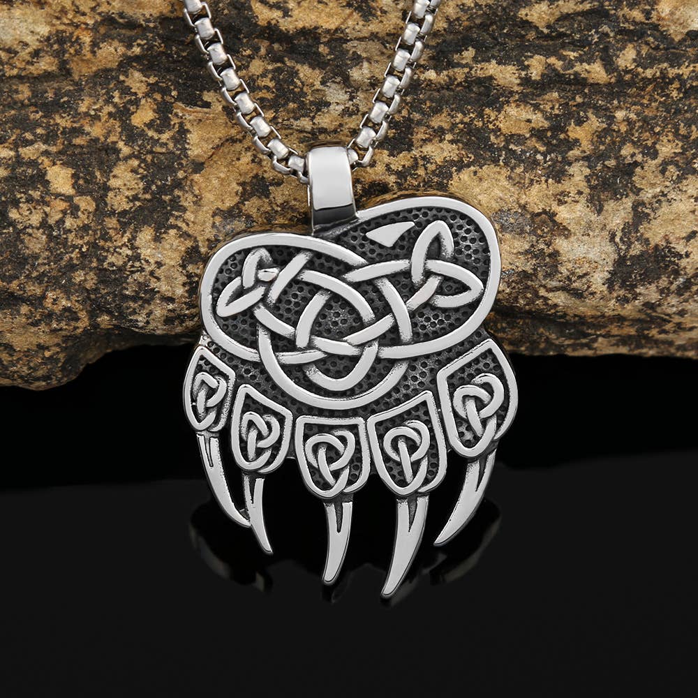 Gemcohub - Wholesale Pendant/Charm Necklace - Viking Style Hip Hop Bear Claw Necklace0