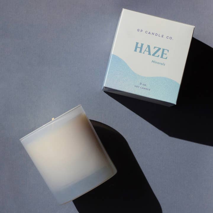 GP Candle Co. - Wholesale Jar/Filled Candle - Haze 9 oz. Hue Candle (Minerals)