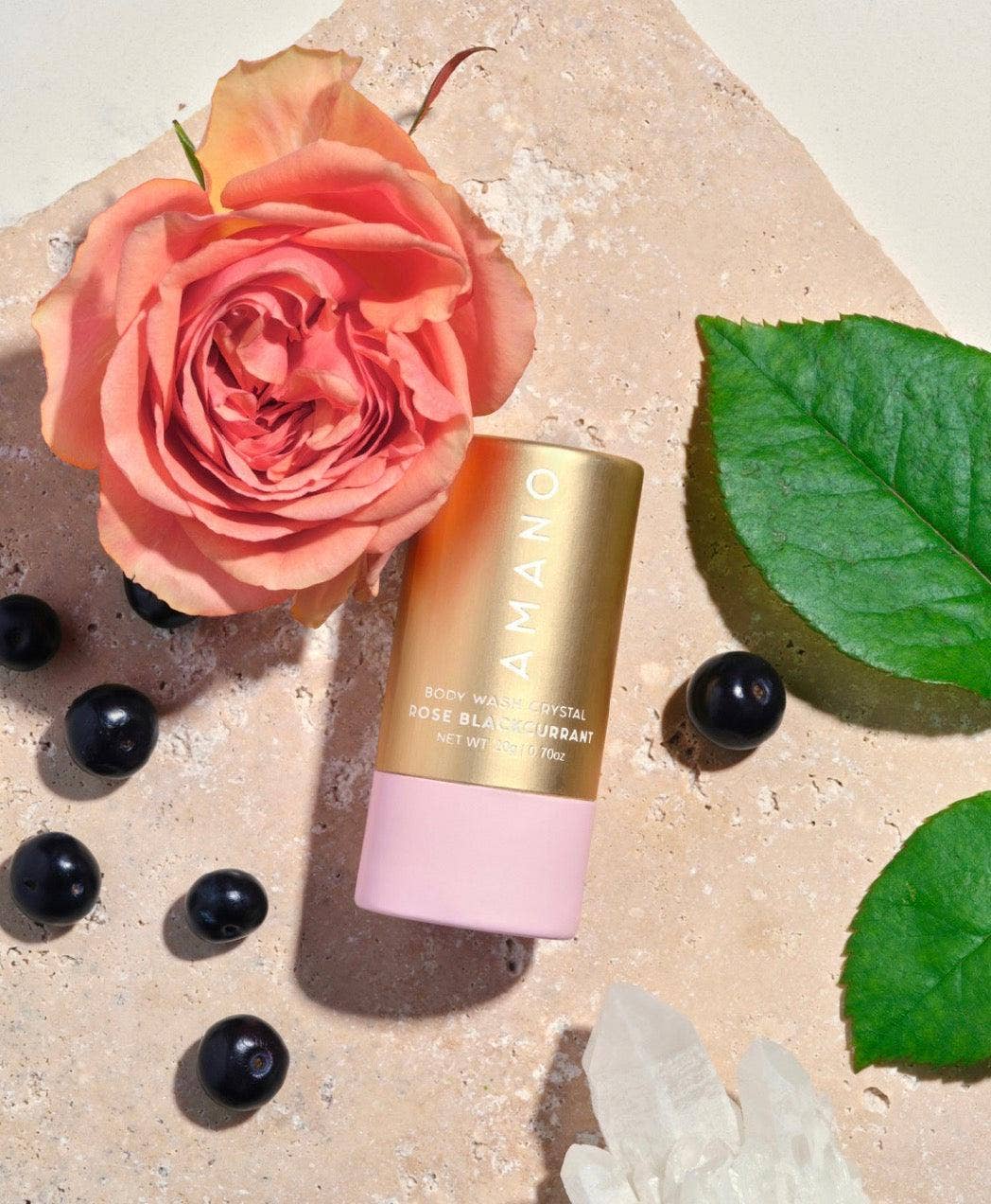 Amano beauty - Wholesale Body Wash/Shower Gel - ROSE BLACKCURRANT BODY WASH CRYSTAL-PREORDER0