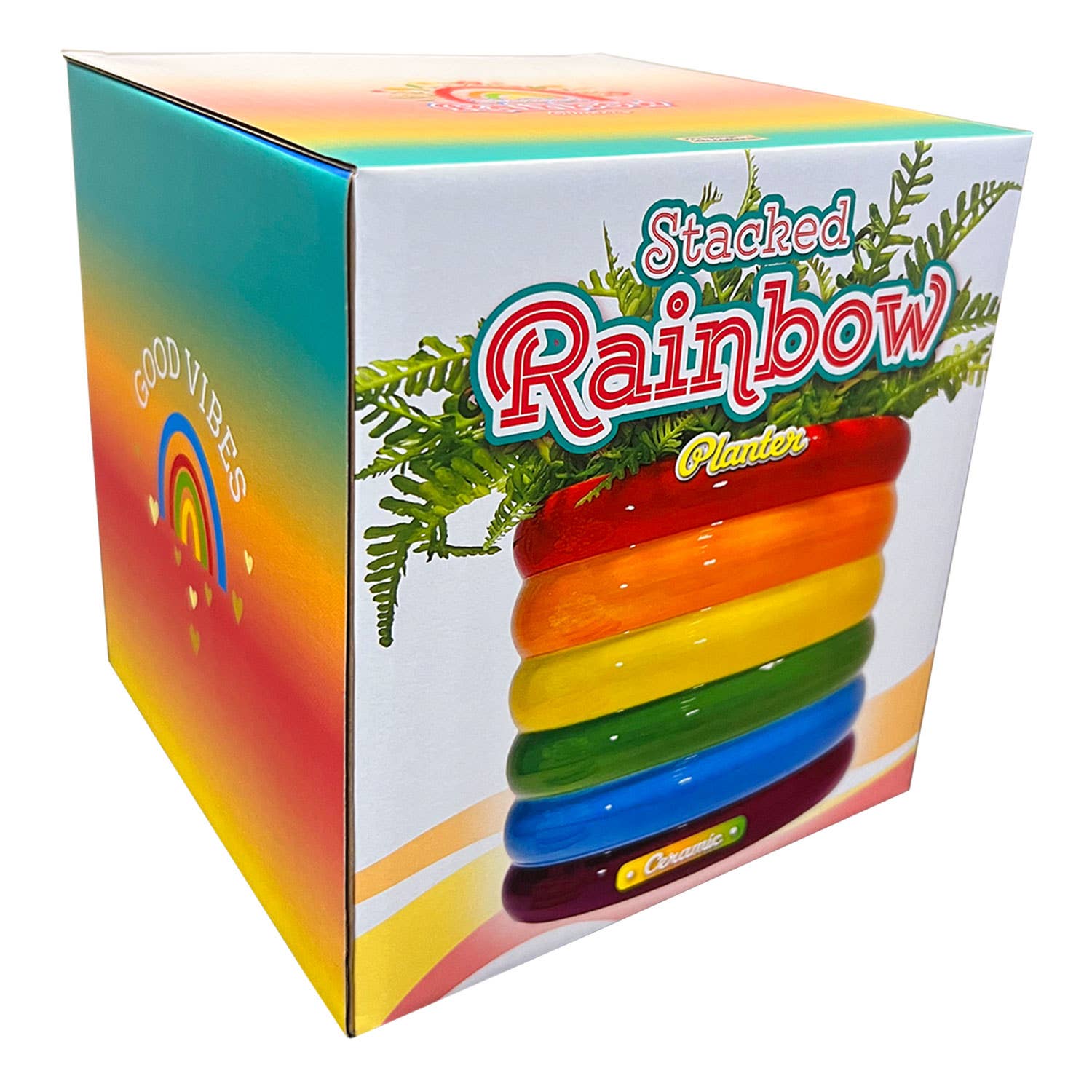 Streamline - Wholesale Plant Pot - Stacked Rainbow Planter2