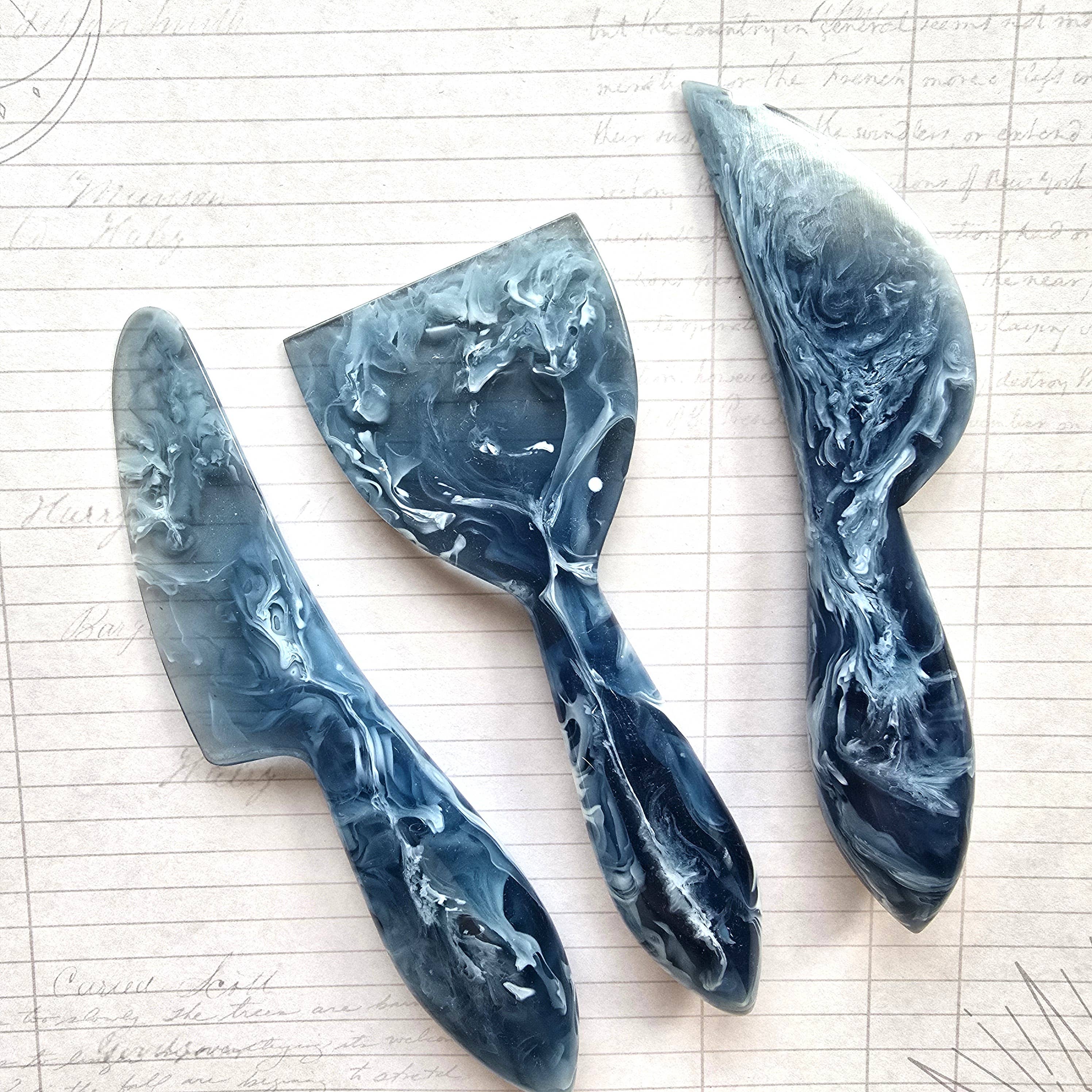 Gibb & Daan – Faca para queijo por atacado – Conjunto de Facas de Queijo de 3 Peças - Ferramentas de Charcutaria em Resina16