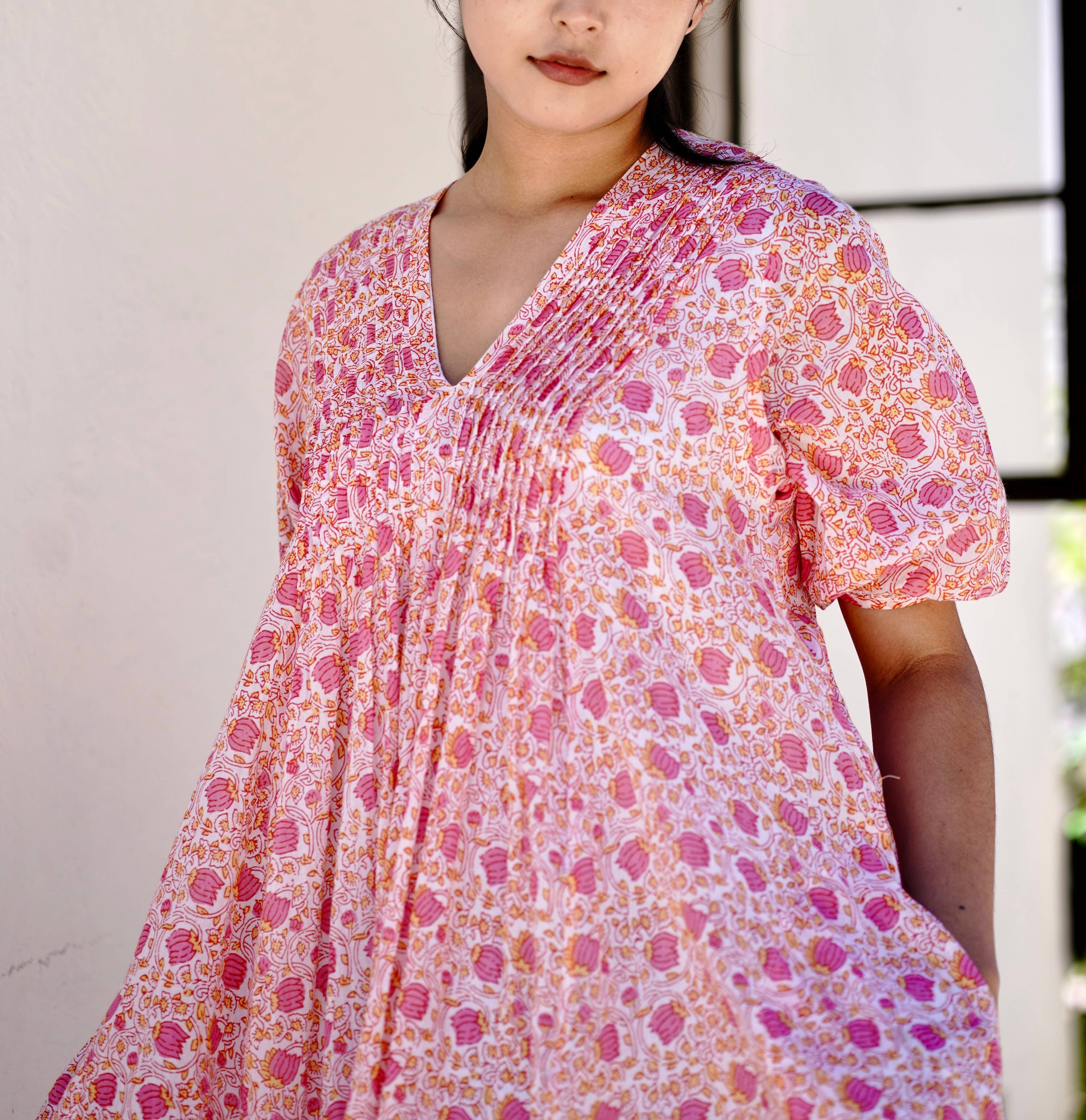 Elfenben-Rosa Skye klänning elfenben-rosa för wholesale på Faire1