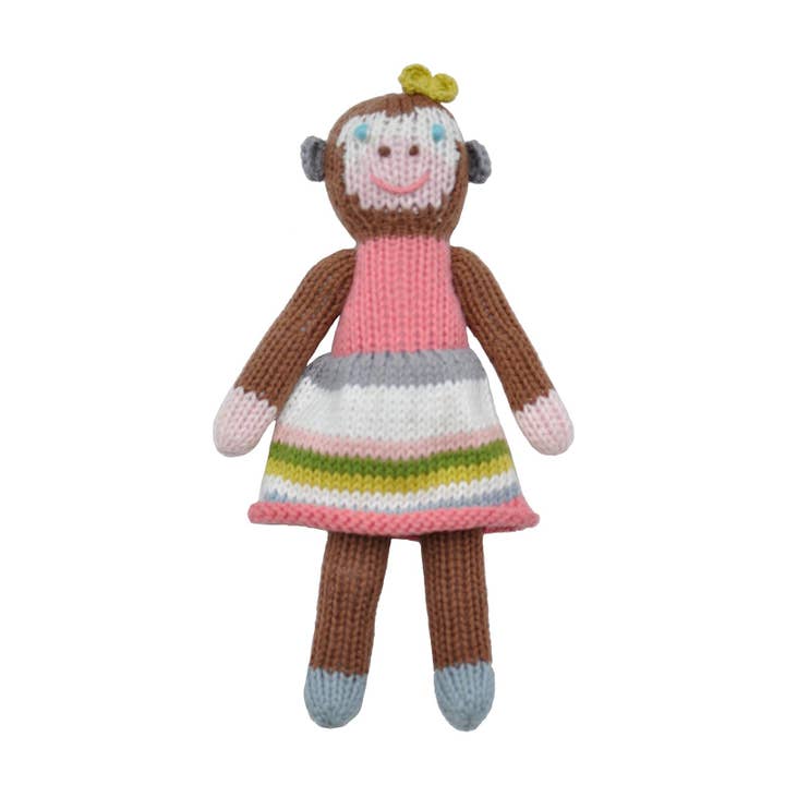 School Book Girl Monkey Rattle for wholesale by Blabla