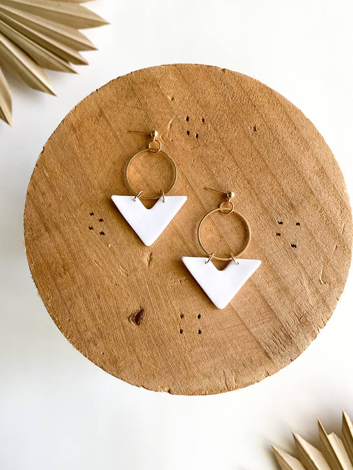 Chevron in White for wholesale by Copper Stones Studio