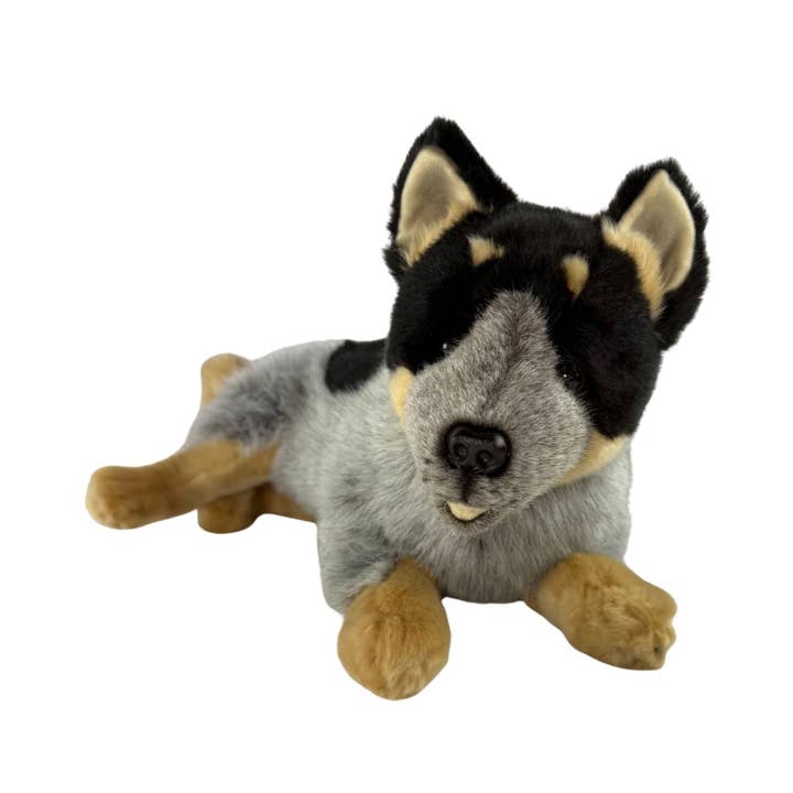 Bocchetta Plush Toys - Wholesale Pet Plush Toy - Dog - Gallagher - Cattle Dog - 35cm lying2