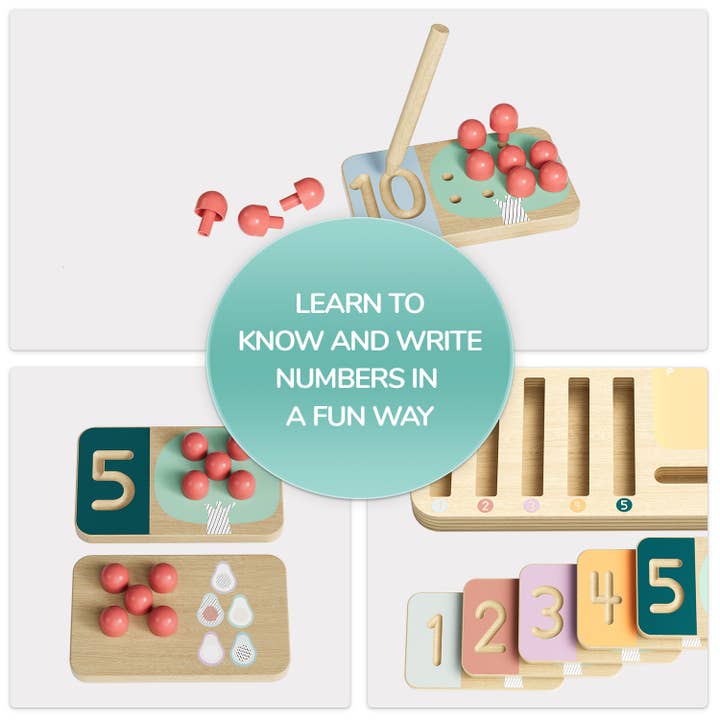 TOPBRIGHT GmbH - Wholesale Toy Set - Kids - Fruit Tree Number Trainer - Montessori3