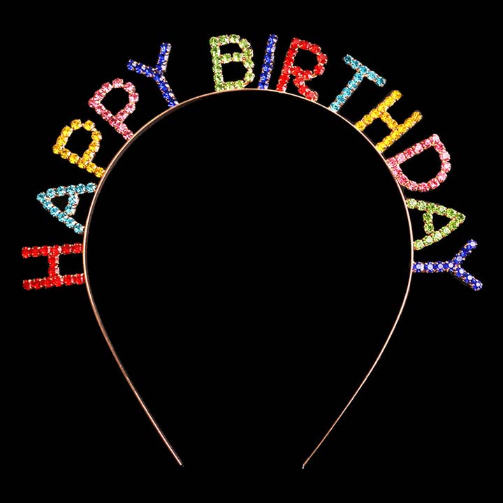 anbfashion - Wholesale Haarband - Dames - STRASS PAVE HAPPY BIRTHDAY HOOFDBAND 65
