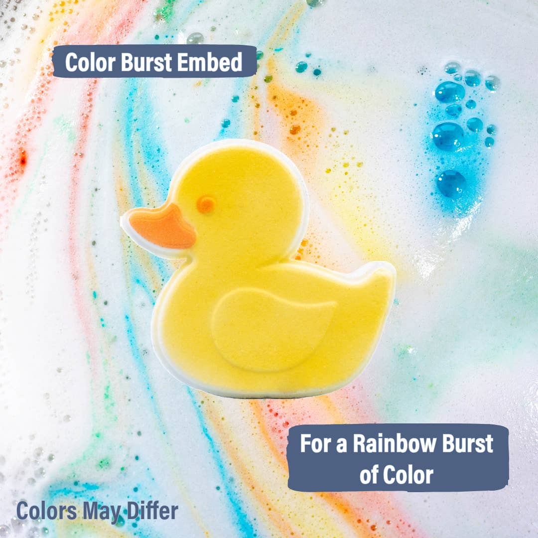 Luxiny Products - Luxurious Bath and Body - Wholesale Bath Bomb/Fizz - Duck Bath Bomb | Hand-Painted Rainbow Fizz | Colorful Bath1