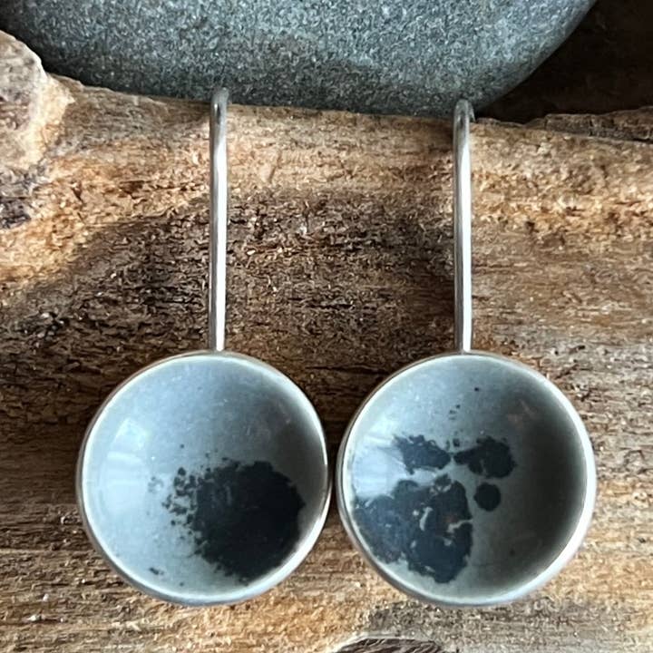 ash + raven dangle earrings for wholesale by Iris Noire Designs