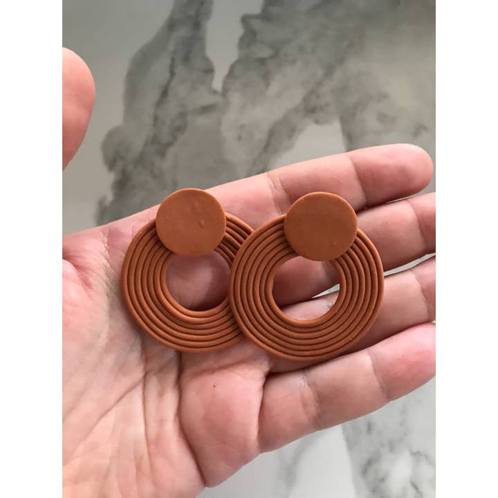The Nothing Is Wasted Shop - Wholesale Dangle Earrings - Edna | Handmade Clay Earrings7