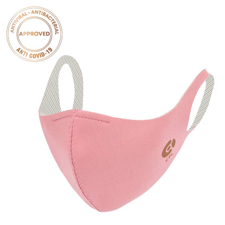 Mascarilla respiratoria antiviral Coppermask Rosa pastel para venta al por mayor de Copperline