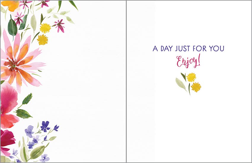 GINA B DESIGNS - Wholesale Mother's Day Card - Mother's Day Greeting Card - Flowers Bloom1