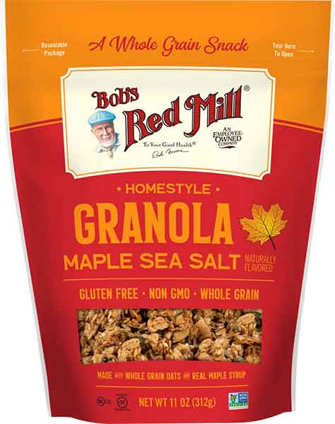 Hudson Meat Company - Wholesale Granola - GRANOLA MAPLE SEA SALT - BOBS RED MILL