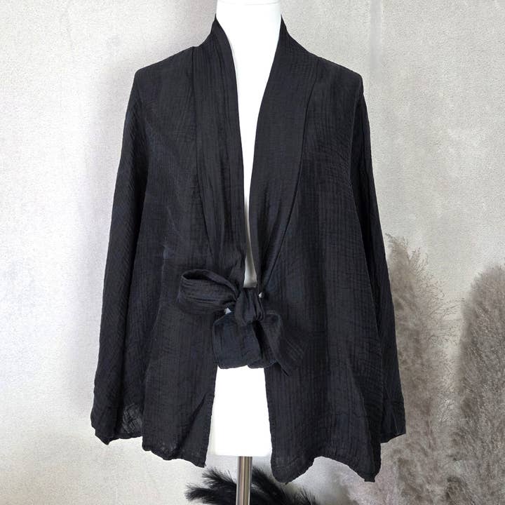 Top a portafoglio in tessuto waffle leggero in misto viscosa (M-XL) per la vendita all'ingrosso da parte di Tempest Designs