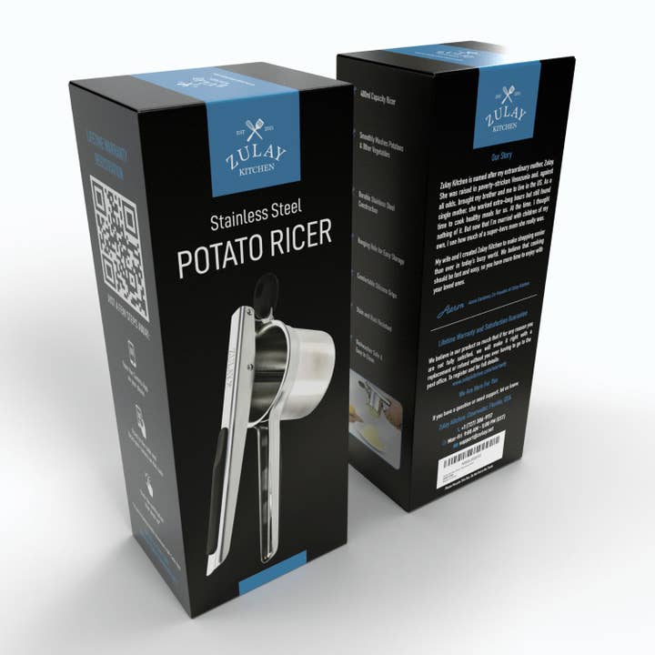 Zulay Kitchen - Wholesale Kitchen Tool/Gadget - Large 13.5oz Potato Ricer Stainless Steel