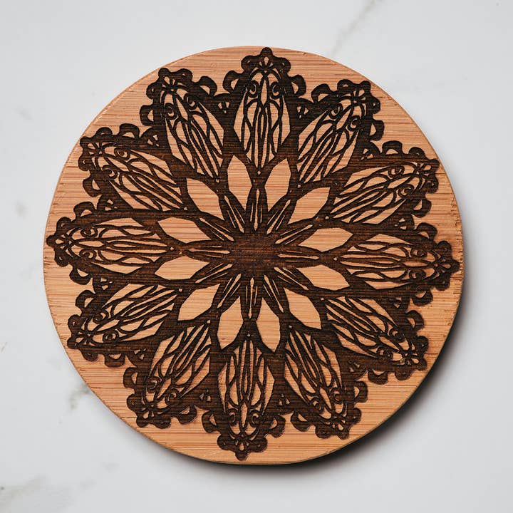 Sottobicchiere in pizzo per la vendita all'ingrosso da parte di Dom Chi Designs