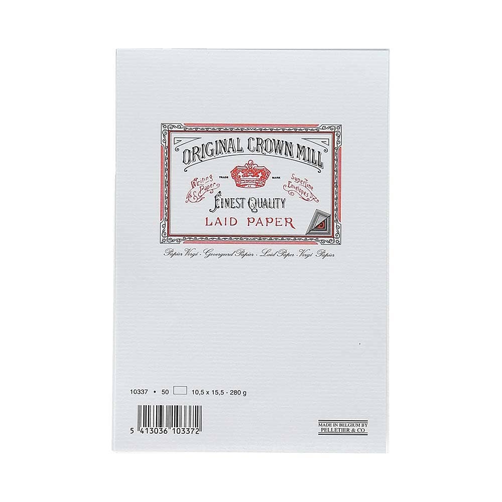 Royal Posthumus – wholesale Stationery/notecard set – Crown Mill | 50 cards | vergé | 10.5 x 15.5 cm | 5 colors0