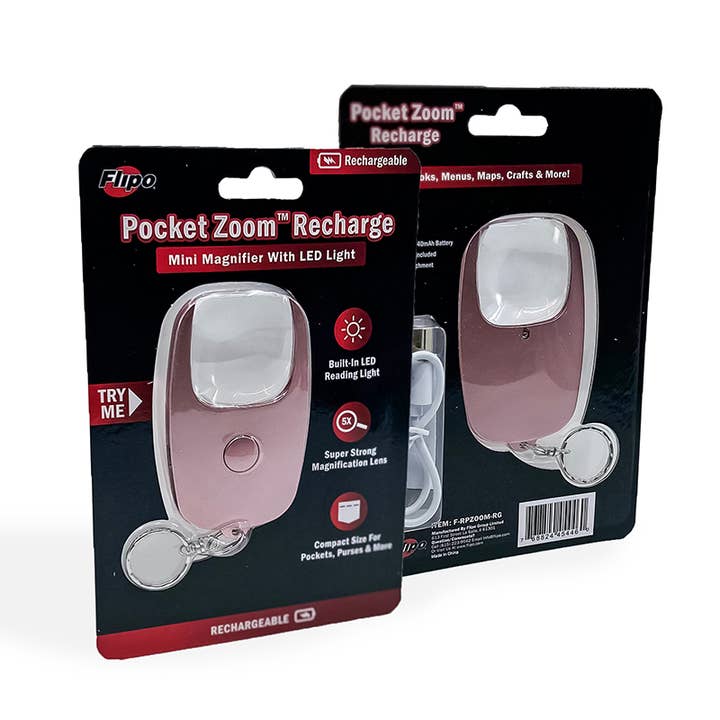 Flipo Group, Ltd. - Vendita all'ingrosso Torcia portatile - Lente d'ingrandimento ricaricabile con zoom tascabile con display luminoso da 12 pezzi10