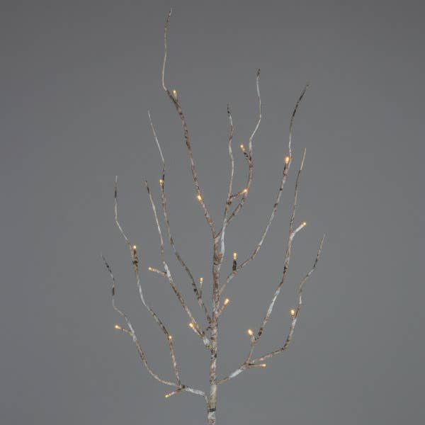 The Gerson Companies - Wholesale Outdoor/Lawn Light - Gerson Birch Wrapped Lighted Branch. -- 20 Warm White Micro0