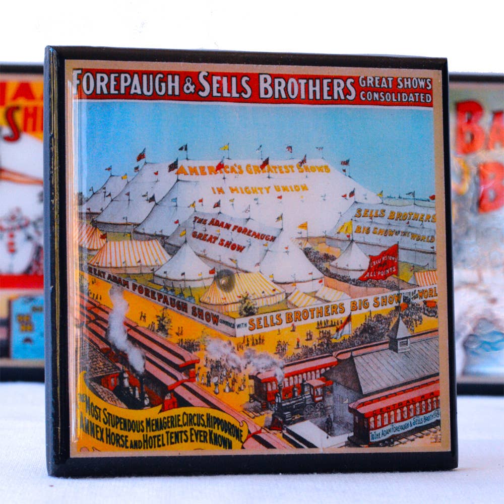 Cheltenham Road – wholesale Coasters – Circus Poster Coaster Set3