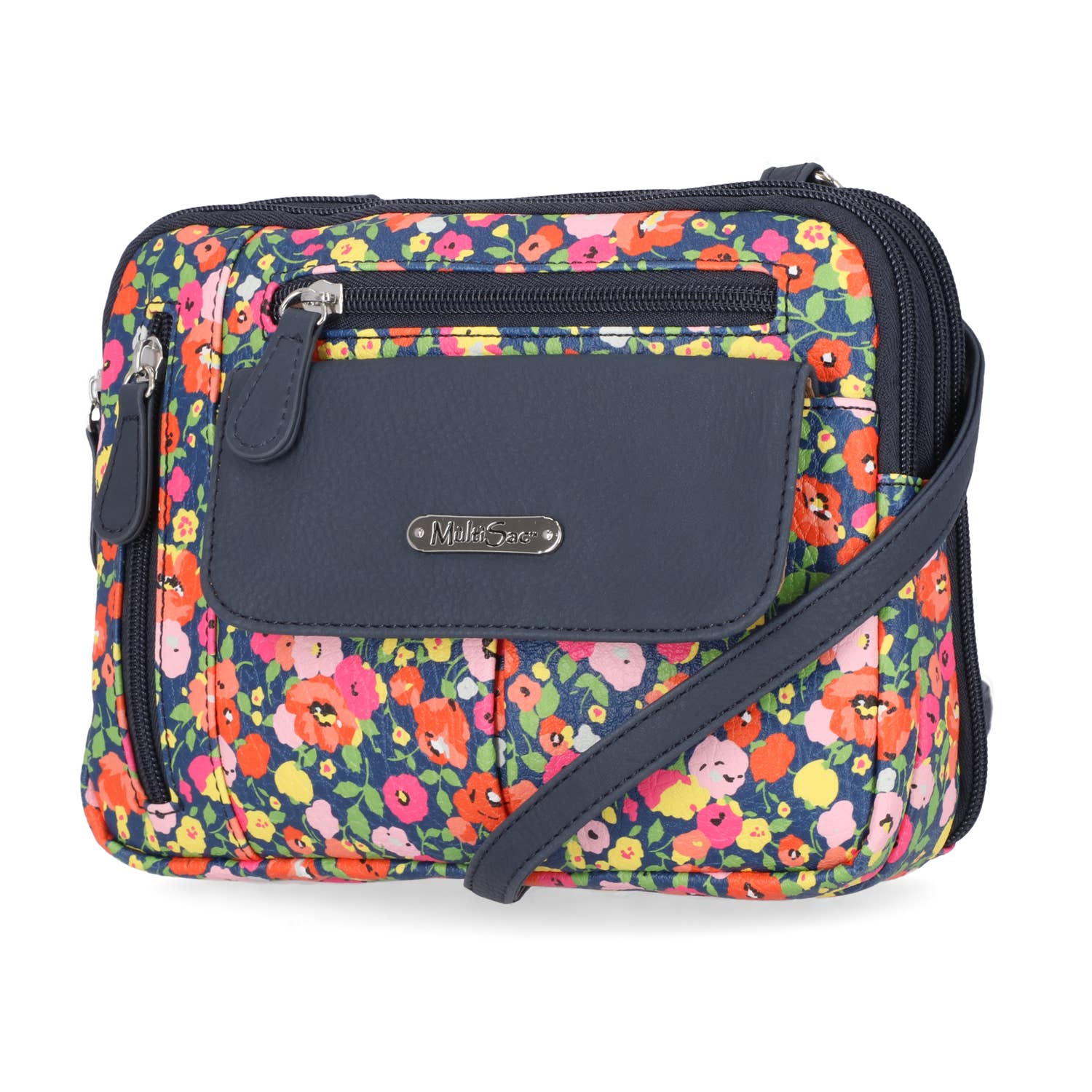 Multisac Handbags - Wholesale Crossbody Bag - Women's - Multisac Zippy Triple Compartment Crossbody5