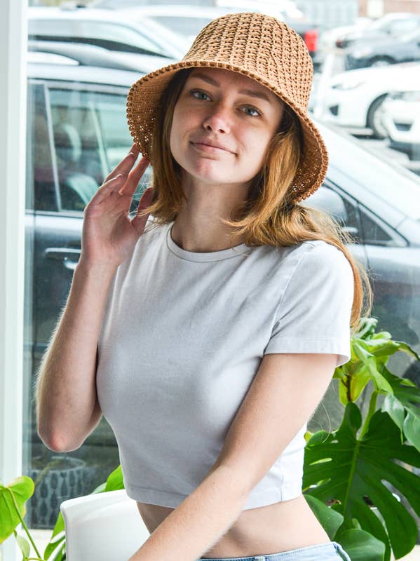 Mark Ashton Wholesale - Wholesale Bucket Hat - Women's - 90s Crocheted Bucket Hat4