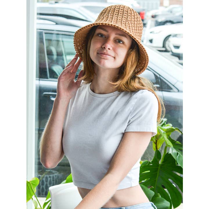 Mark Ashton Wholesale - Wholesale Bucket Hat - Women's - 90s Crocheted Bucket Hat4