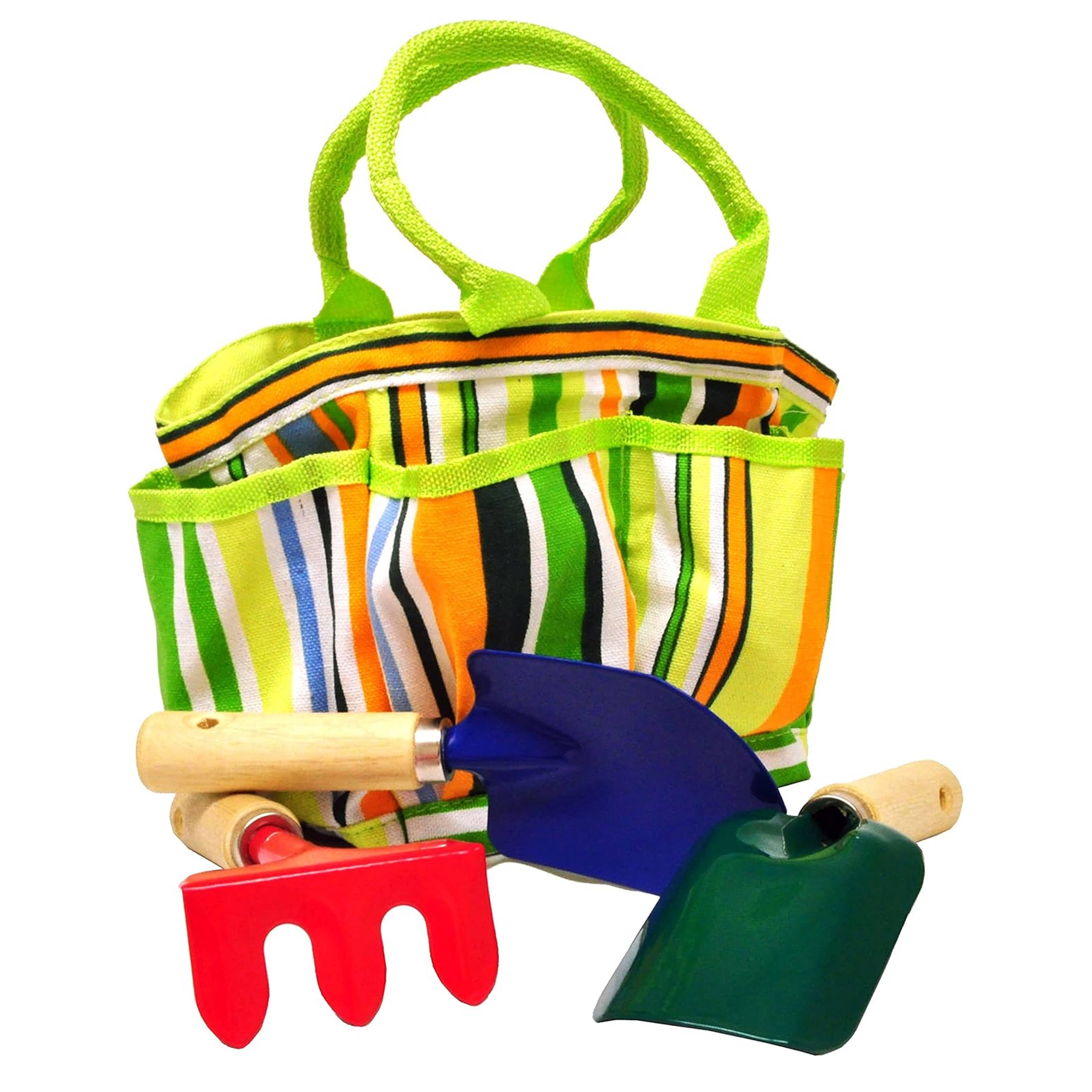 G & F Products - Wholesale Toy set – Kids - Kids Garden Tools Set with Tote, Hand Rake, Shovel, Trowel2