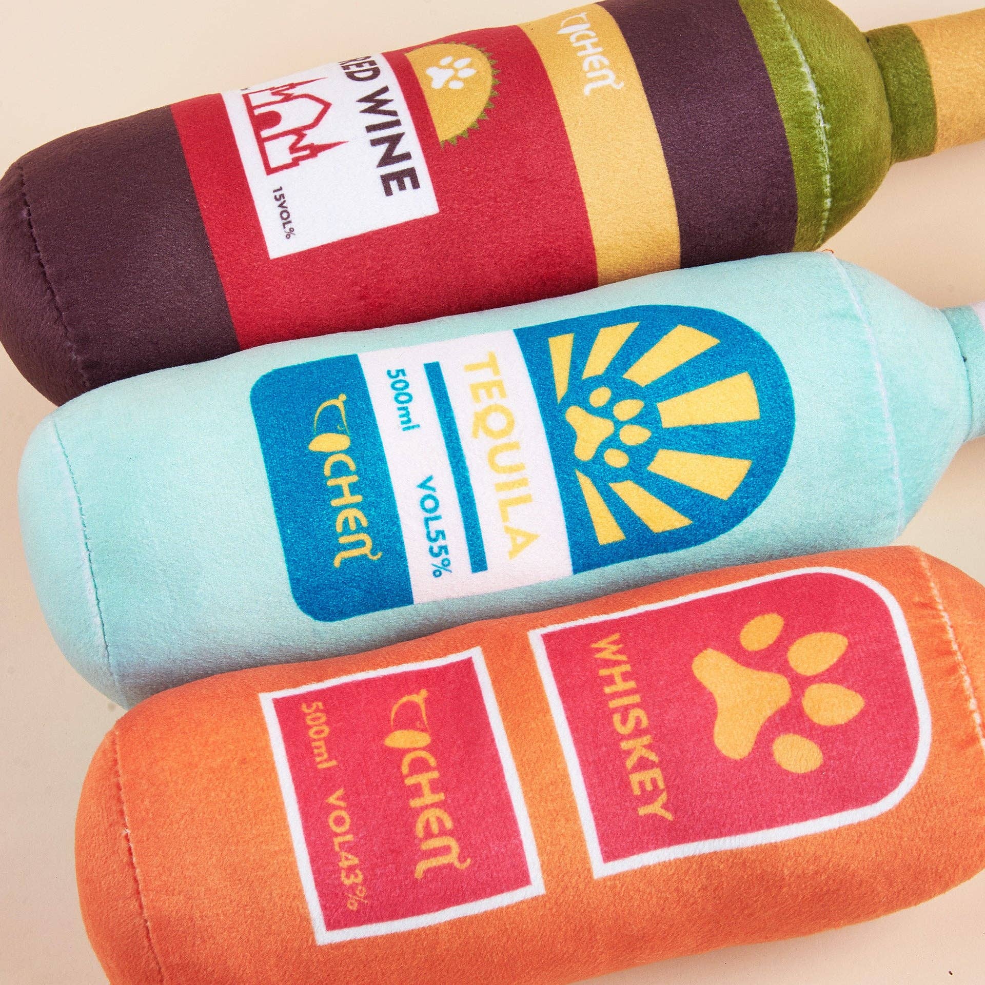 Cheerhunting - Wholesale Pet Squeaky Toy - Dog - Petkin - Wine Bottle Dog Squeaky Toy6