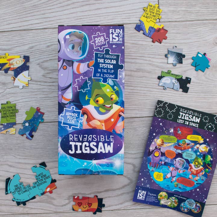 Boxer Gifts - Wholesale Puzzle - Kids - Outer Space Reversible Puzzles - Space Gifts For Children
