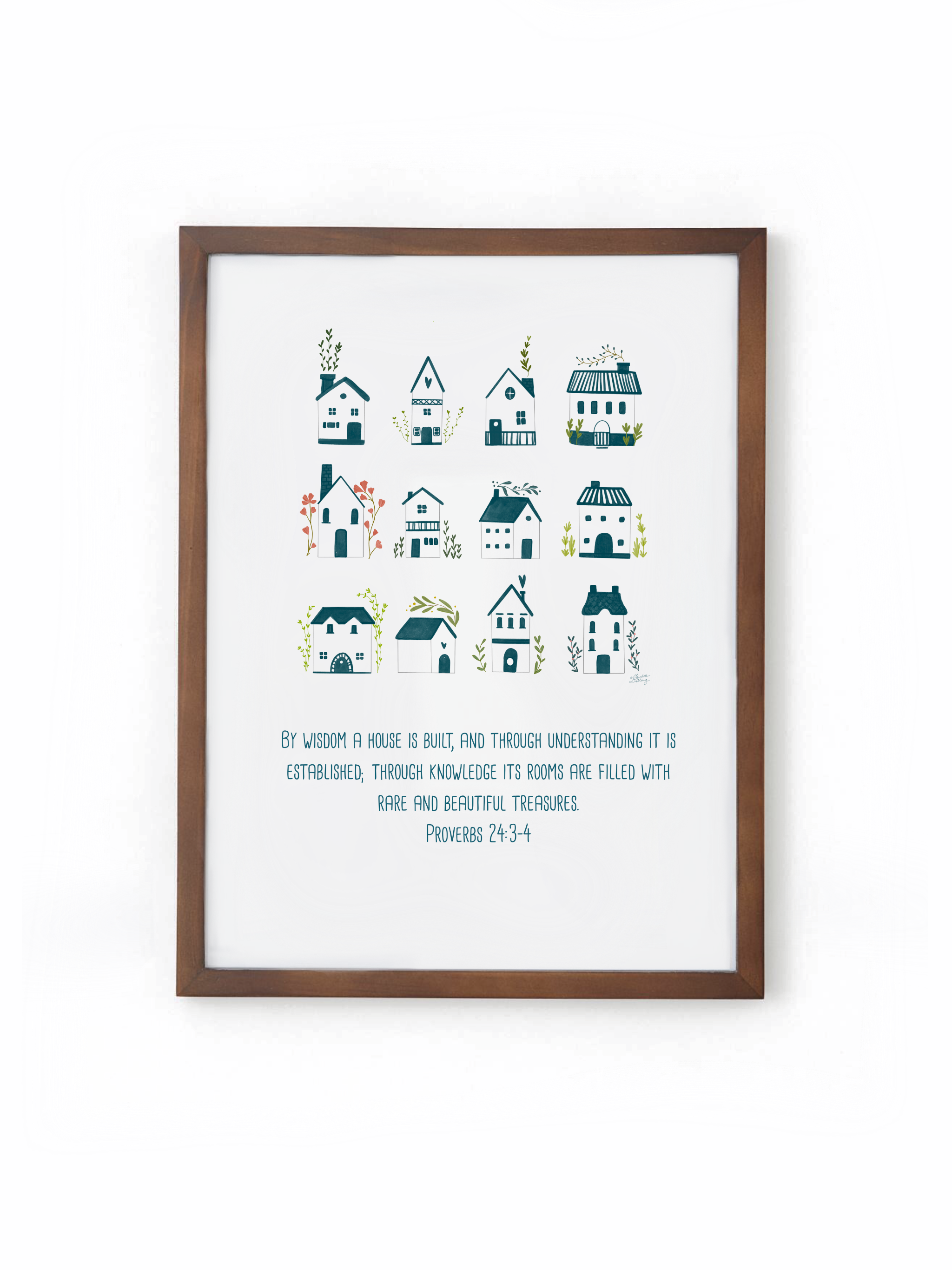 EverElling - Wholesale Art Print - By Wisdom A House Is Built Print2