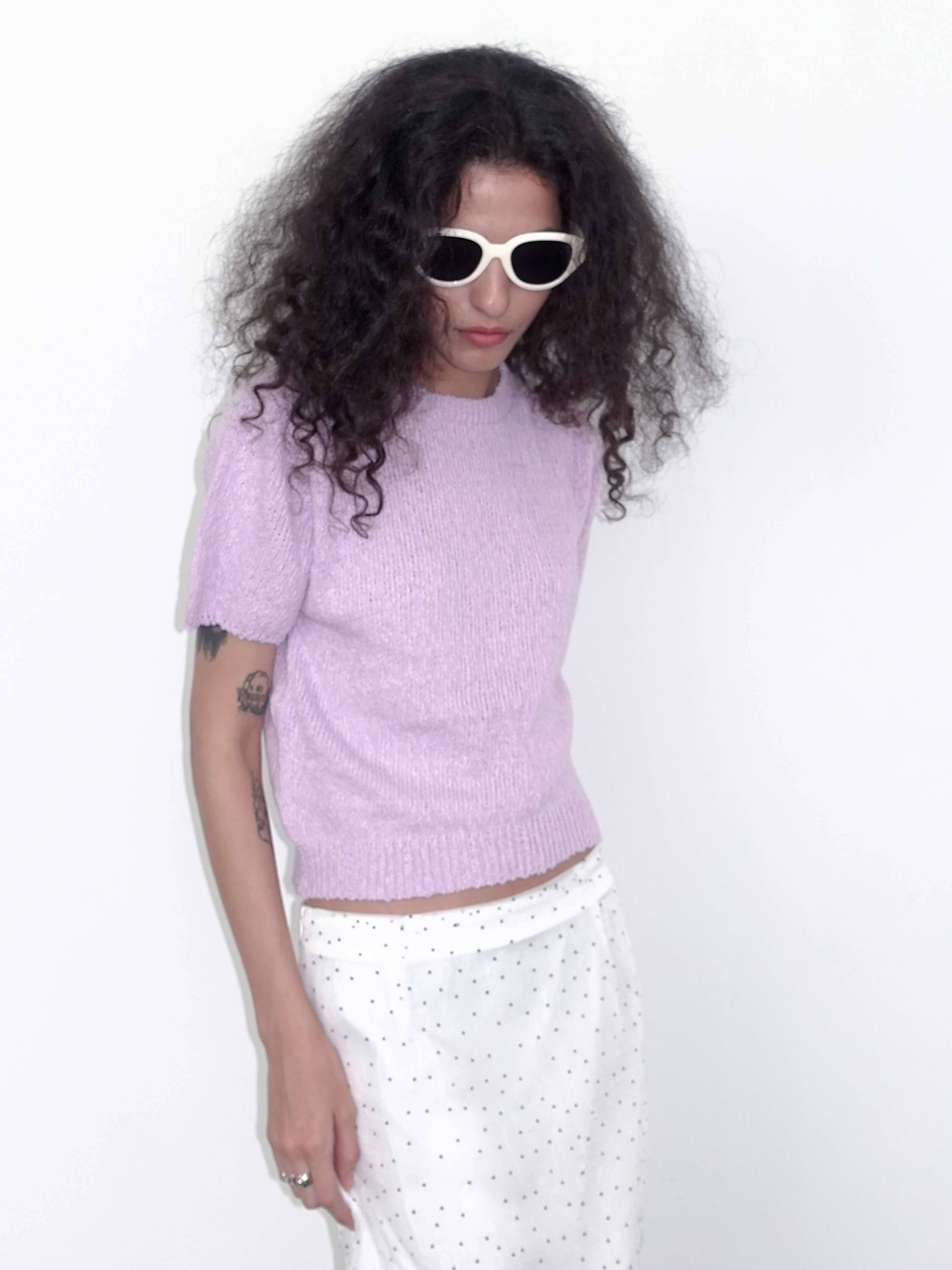 CUBIC – Engroshandel Strikket top - Dame – Rund hals løs strik T-shirt13