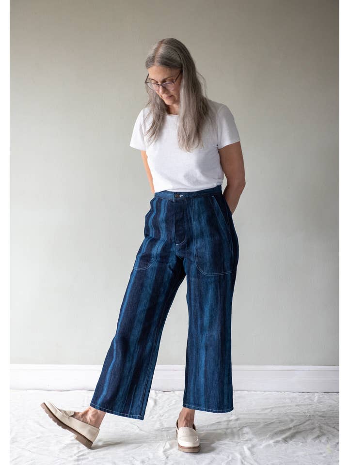 UQNATU - Wholesale Pants - Women's - Sailor Pants Denim